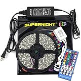 SUPERNIGHT 5050 RGBW Music LED Strip Kit DC12V RGB + Cool White Color Mixed Waterproof LED Tape Ligh