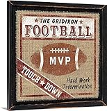 Linda Spiveyプレミアムシックラップキャンバス壁アート印刷題名Football 36" x 36" 2349804_24_36x36_none