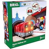 BRIO (ブリオ) WORLD メトロレールウェイセット [全20ピース] 対象年齢 3歳~ (電車 おもちゃ 木製 レール) 33513