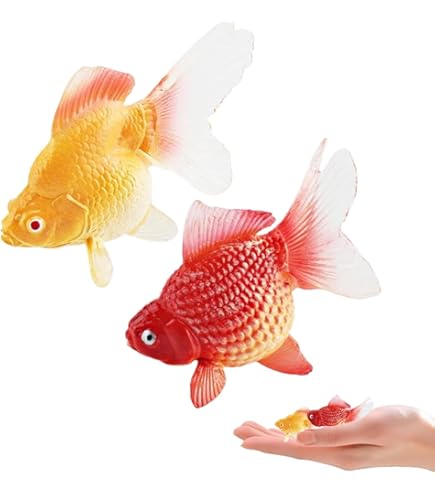 Amazon.co.jp: Urhomy ミニ金魚フィギュアセット 金魚 立体図鑑