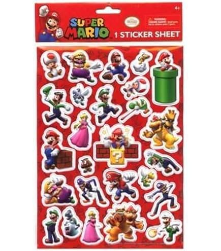 Amazon.co.jp: マリオ ステッカー 50枚 漫画 防水ステッカーシール