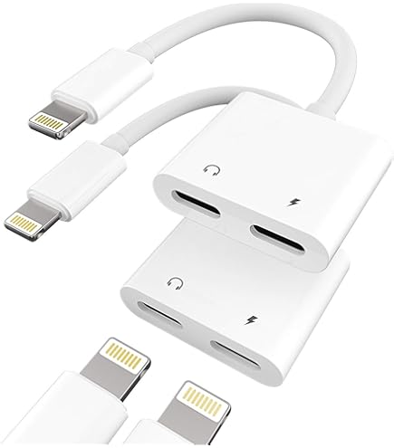 iPhone専用イヤホン✖️2、Lightningチャージャー✖️2 Amazon.co.jp: Lightningイヤホン変換アイフォン（2パック