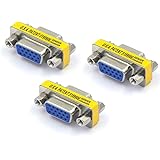 VCE VGAメス to メス 中継アダプタ VGAケーブル連結 VGA延長コネクタ D-Sub 15ピン(ミニ) 3個セット