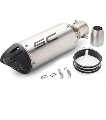 Amazon | バイクサイレンサー スリップオンマフラー 汎用 φ50.8mm 長さ
