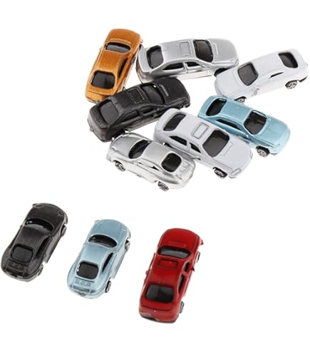 Amazon | Nゲージ ジオラマ ミニカー 1/150スケール 20台セット おまけ