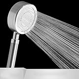 シャワーヘッド ストップボタン付き バス用品 節水 軽量 極細水流 低水圧増圧 工具不要 取付簡単