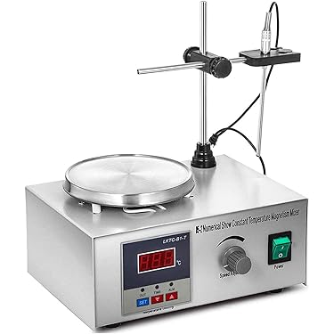 ホットスターラー 磁気攪拌機加熱280℃ 200~1500 rpm 攪拌容量5L Amazon | ONiLAB ホットスターラー 磁気攪拌機加熱280℃ 200～1500 rpm