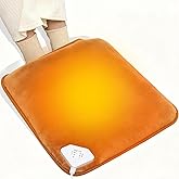 ホットマット ミニ 一人用 足入れタイプ 足温器 2H/4H/6H/8H切タイマー 約40℃～60℃調節 40*40cm フットウォーマー 電気座布団 | 足元ヒーター 椅子用 暖房 あったかグッズ 過熱防止 腹 背中 首 ひざ 肩 対応