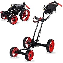 Amazon.co.jp: 4輪電動ゴルフプッシュカート折りたたみ式ゴルフ