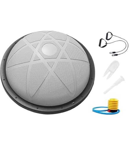 Amazon | FeiFan ボールスピード半円バランスボール厚み ヨガエアロボールプラティ足踏み半球ヨガ器具家庭用  (46CM,滑らかな表面-グレー) [並行輸入品] | FeiFan | バランスボール ヨガ用半円バランスボール 厚み設計 ボールスピード対応 足踏みプラティ器具 家庭用エアロボール [並行輸入品]