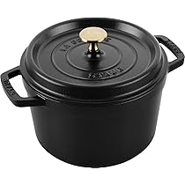 美品　staub ストウブ　18cm 黒　ココットラウンド STAUB ピコ・ココット ラウンド 18cm（ブラック）(18cm ブラック)