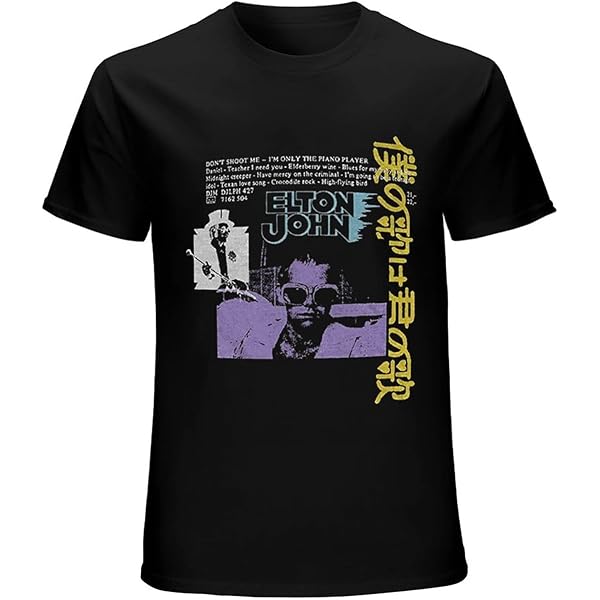 エルトン・ジョン Tシャツ XLサイズ Amazon.co.jp: Tシャツ メンズ 夏服 ELTON JOHN エルトンジョン 大きい
