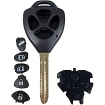 Amazon Key 010 ブランクキー トヨタ 対応 4ボタン タイプ 鍵の折れ 割れ 交換 に 合鍵 スペアキー アイシス ヴォクシー ノア エスティマ シェンタ ポルテ アルファード等 キーレス キーケース キーホルダー 車 バイク