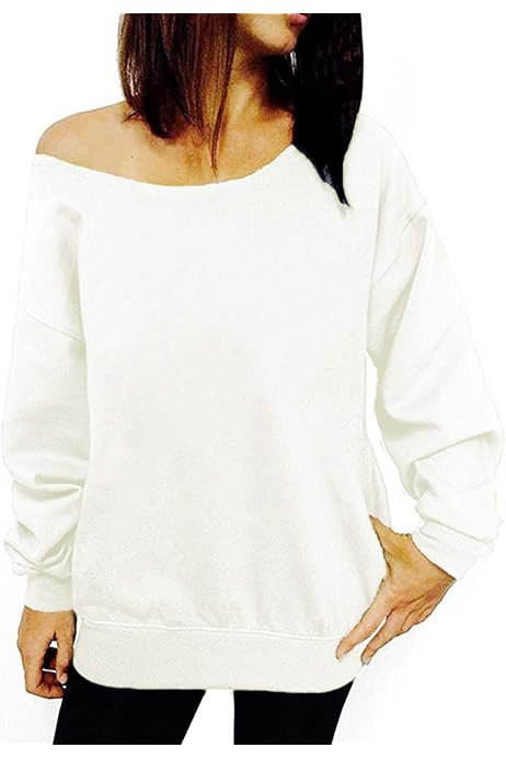 Dutebare Women Off Shoulder Sweatshirt 