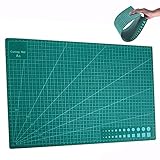 liuzhuoカッターマット 両面カッティングマット　 5層シート構造　両面印刷　傷自動癒合機能　30cmX22cm A3グリーン