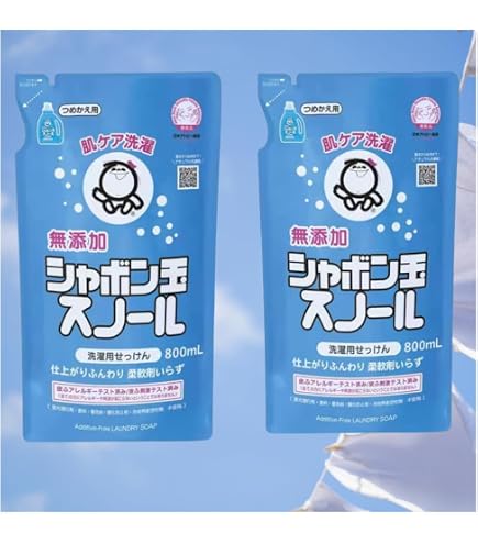 Amazon | シャボン 玉 ス ノ ー ル 石けん 無添加 本体 1000ml + 詰