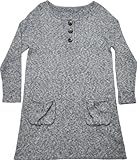 マミールナ ミックスニットボタン付きワンピース M グレー ニット #912083