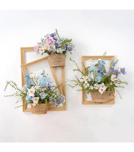 Amazon｜HGJH 造花 壁掛け 人工観葉植物 インテリア フェイクグリーン