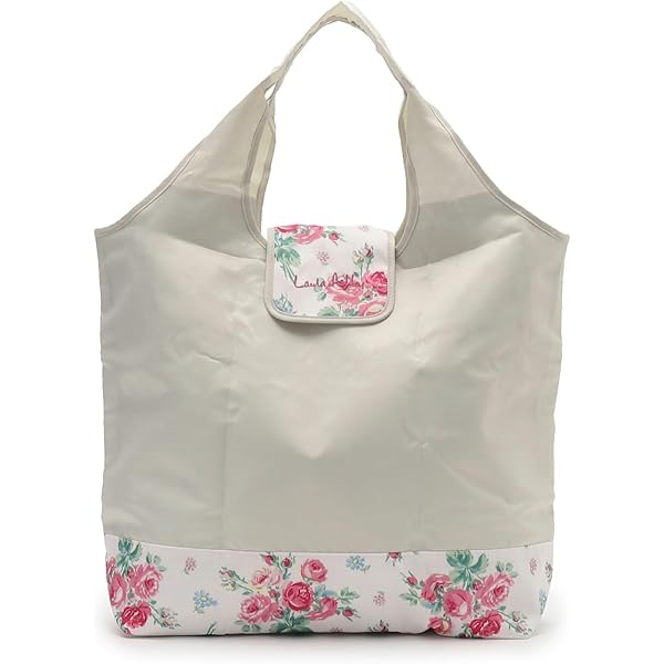 Amazon | [ ローラアシュレイ ] エコバッグ マウントニー ガーデン柄