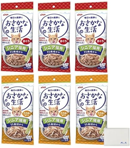 Amazon | アイシア おさかな生活 シニア用 180g（60g×3袋