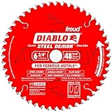 Freud Diablo D0649F 6-3/4-Inch 48-Tooth Steel Demon TCG Ferrous Cutting Circular Saw Blade with 21-m