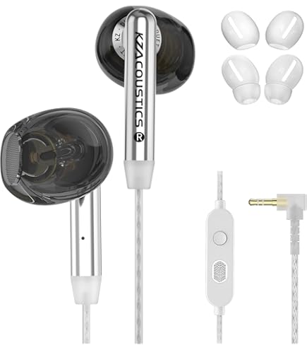 Amazon.co.jp: デュアルダイナミックドライバーインイヤーヘッドホン