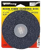 Forney 71642 Sanding Discs, Blue Zirconium with 7/8-Inch Arbor, 5-Inch, 24-Grit, 3-Pack [並行輸入品]