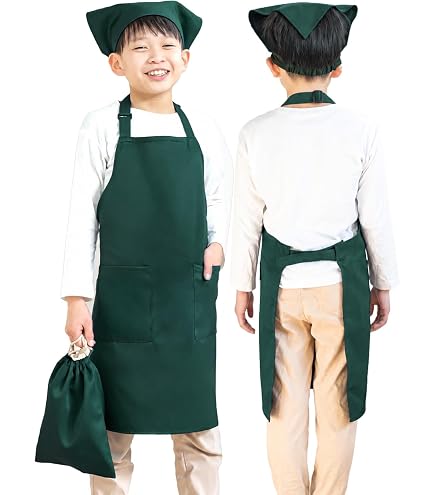 Amazon | [MKD.] エプロン キッズ おしゃれ 女の子 男の子 小学生