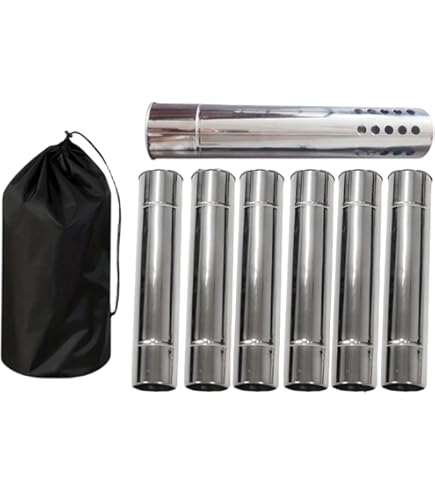 Amazon.co.jp: 煙突ガード 煙突延長 ステンレス煙突パイプ キャンプ用