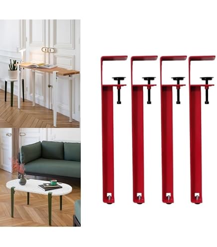 Amazon｜4本セット家具 テーブル脚 金属製の家具の脚，高さ 49/63.5cm