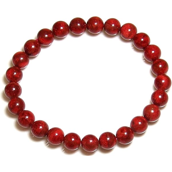Amazon | [アートコーラル] 品！赤珊瑚 4ミリ玉 ブレスレット