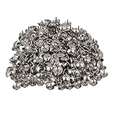 BQLZR 9 x 9 mmラウンドドームヘッドシルバーアイアンアップホルストリー爪スタッドタック家具装飾ピン200個パック