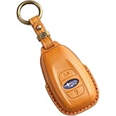 【smasol】スマートキーケース 本革 レザー キーカバー クロストレック/フォレスター/レヴォーグ/インプレッサ 対応(スバル SUBARU 互換品)メンズ レディース 車種専用設計 アクセサリー