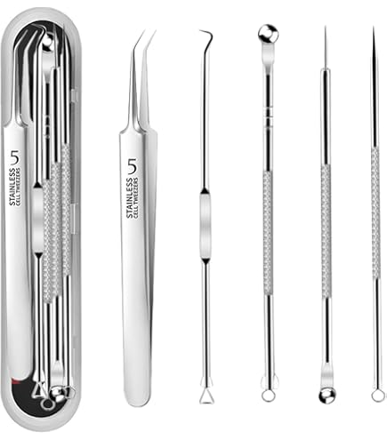 Amazon.co.jp: ニキビ 針 角栓取り 美容鍼 5本セット 抗菌ステンレス