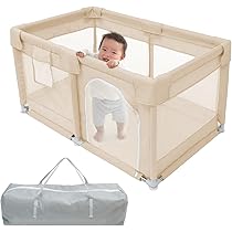 Amazon.co.jp: (ケラッタ) ベビーサークル メッシュ 赤ちゃん 組み立て