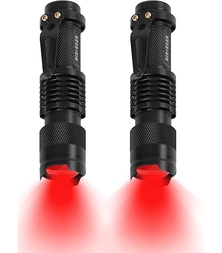 HQRP 51 LED Red Light Flashlight For Night Vision - Astronomy, Aviation, Camping + Sun Meter