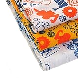 JCB Muslin Squares in Stylish Colours (3 Pack, Boxed Gift Set) by JCB