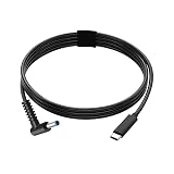 USB Type C PD ケーブル Type-C to HP ノートパソコン HP 専用 PVC 外径4.5mm-内径3.0mm 20v/3A 電源PD充電ケーブル 65W出力対応 1.5M ブラック