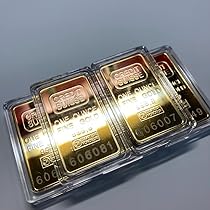 Amazon.co.jp: 5枚インゴットレプリカ地金 GOLD インテリア 