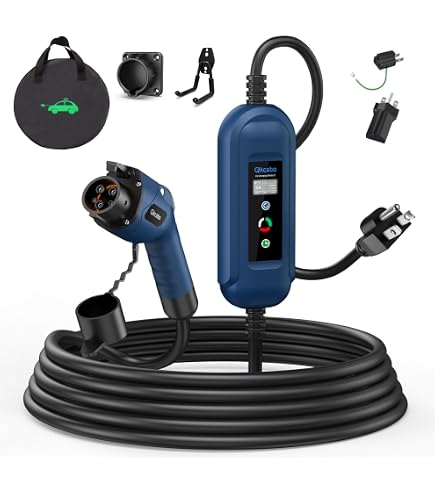 Amazon.co.jp: Qkcabo 3KW EV充電ケーブル 電気自動車用 SAE J1772規格