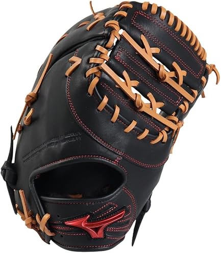 Amazon | ミズノ 野球 軟式 ファーストミット 一塁手用 WILL DRIVE RED