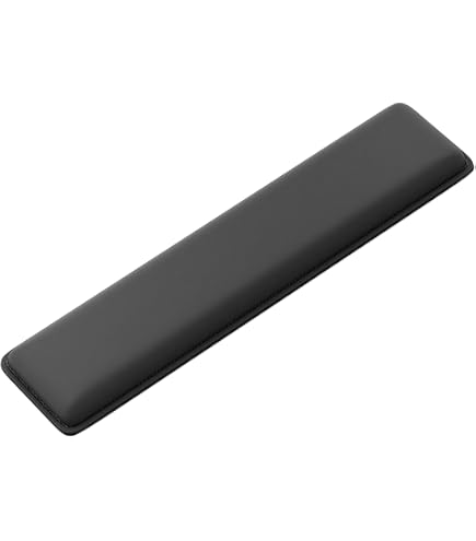 Keychron Repose-Poignet Silicone Noir Ergonomique – Compatible K8, K8 Pro, C1, C1 Pro, Confort Prolongé Frappe