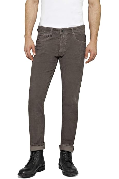 Replay Men's Grover Straight Jeans, Red 