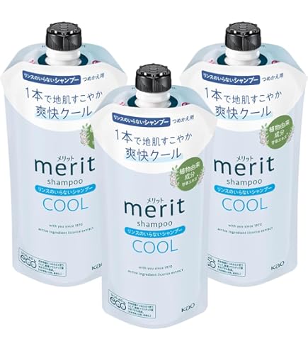 Amazon | メリット リンスのいらないシャンプー クール ポンプ 500ml