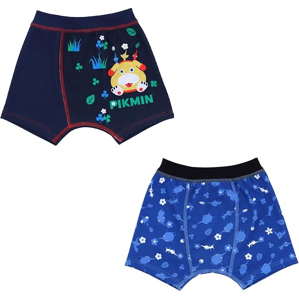 Amazon.co.jp: バンダイ ピクミン ボクサーパンツ 前閉じ 2枚組 C柄