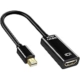 Mini DisplayPort to HDMI 変換 アダプター 4K 金メッキコネクタ搭載 4K解像度対応 UHD 3840x2160対応 mini dp4k Thunderbolt to HDMI HDTV 変換 ケーブル TV ディスプレイ 