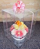 fleurcocoオリジナル 枯れないお花のケースイン　フラワーケーキ パッションレモン イエロー