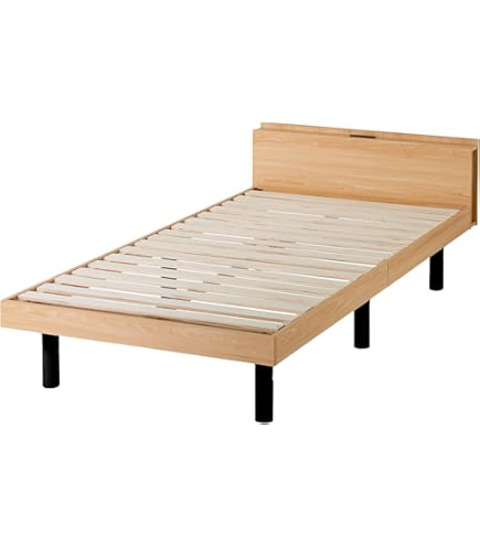 石崎家具　Mjuk ヘッドレスセミダブルベッド ナチュラル　すのこベッド mjuk ベッド」の人気商品一覧 | 安い商品を通販サイトから探す