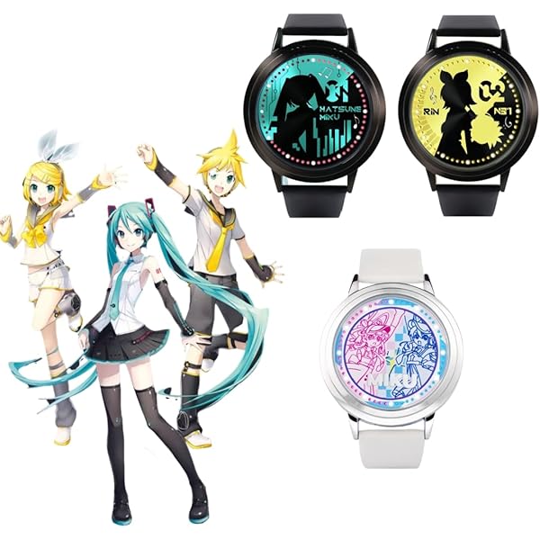 Amazon | DIYI 初音ミク 腕時計 5周年記念 miku クォーツ時計 防水