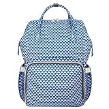 ミイラバッグハンドバッグ多機能バックパックベビー収納袋 ブルー